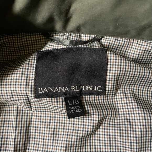 Banana Republic Men’s L Olive Green Harrington Bomber Jacket - Picture 6 of 8